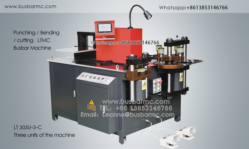 Processadora de Barramento Hidráulica Manual 3 em 1 - 303U-3-C | Dobra, Corte e 